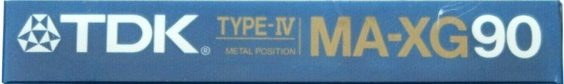 Compact Cassette TDK MA-XG 60 Type IV Metal 1986 Australia, Europe