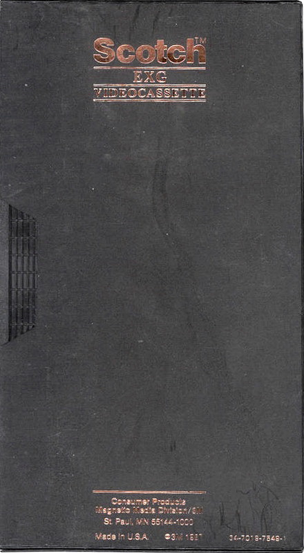 VHS, Video Home System Scotch EXG 120 Type I Normal 1981 USA
