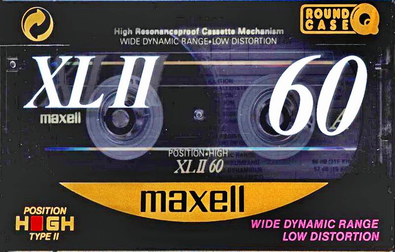 Compact Cassette Maxell XLII 60 Type II Chrome 1991 Europe