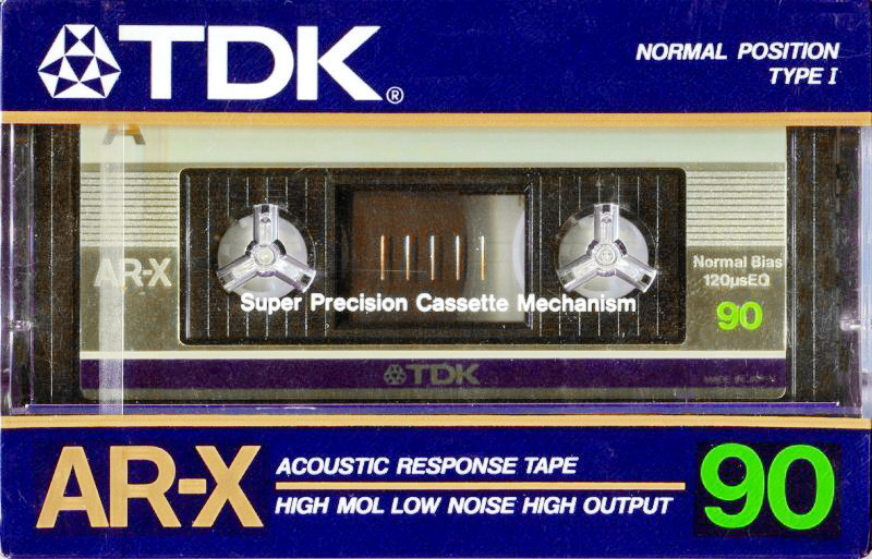 Compact Cassette TDK AR-X 90 Type I Normal 1985 Japan