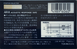 Compact Cassette TDK AR-X 90 Type I Normal 1985 Japan