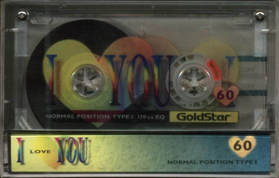 Compact Cassette Goldstar Fun 60 "I Love you" Type I Normal 1993 South Korea