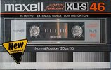 Compact Cassette Maxell XLI-S 46 Type I Normal 1982 Japan