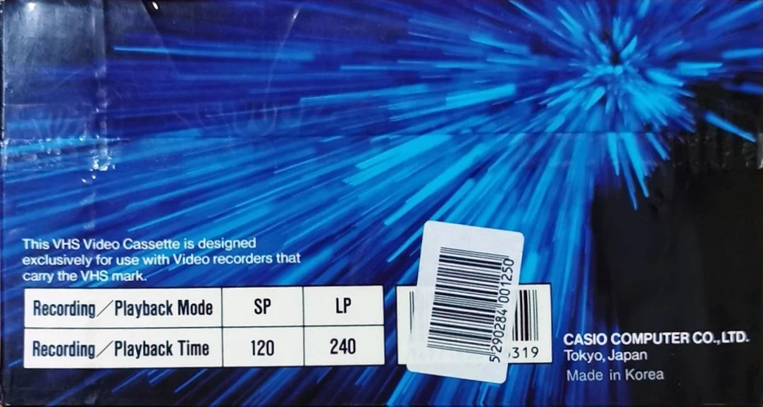 VHS, Video Home System Casio AG 120 Type I Normal 1988 Europe