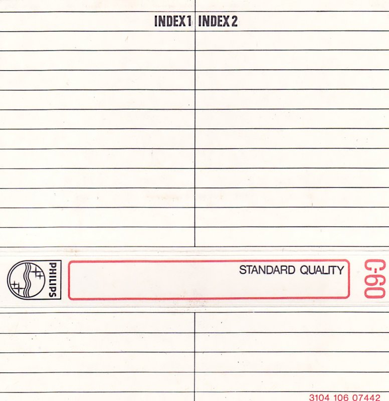 Compact Cassette Philips Standard Quality 60 Type I Normal 1975 Europe