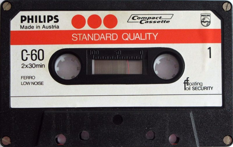 Compact Cassette Philips Standard Quality 60 Type I Normal 1975 Europe