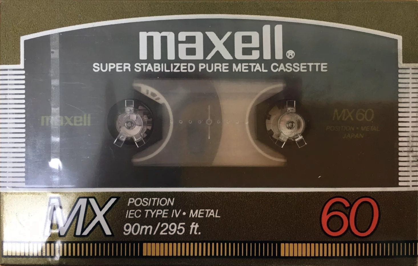Compact Cassette Maxell MX 60 Type IV Metal 1986 USA
