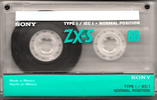 Compact Cassette Sony ZX-S 60 Type I Normal North America
