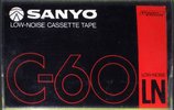 Compact Cassette Sanyo LN 60 Type I Normal 1978 Europe