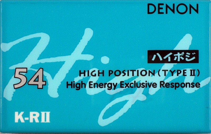 Compact Cassette Denon K-RII 54 Type II Chrome 1993 Japan