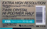 Compact Cassette AXIA PS-IIx 46 Type II Chrome 1987 Japan