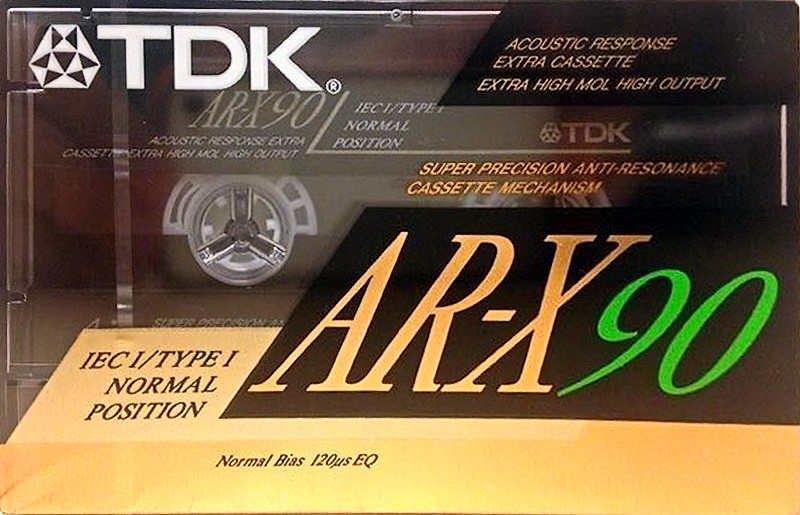 Compact Cassette TDK AR-X 90 "AR-X90ES" Type I Normal 1991 Europe