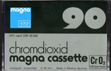 Compact Cassette Magna 90 "Magna cassette" Type II Chrome 1978 Europe