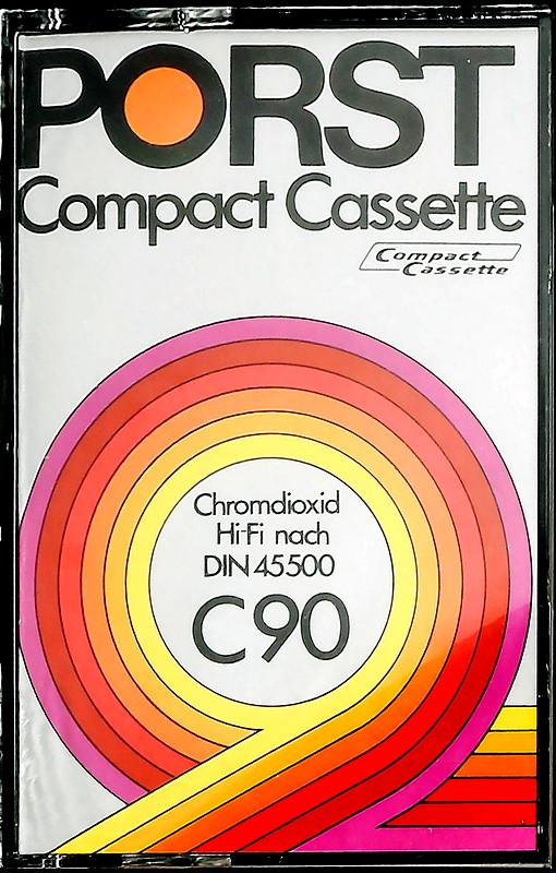 Compact Cassette Porst 90 Type II Chrome 1979 Germany