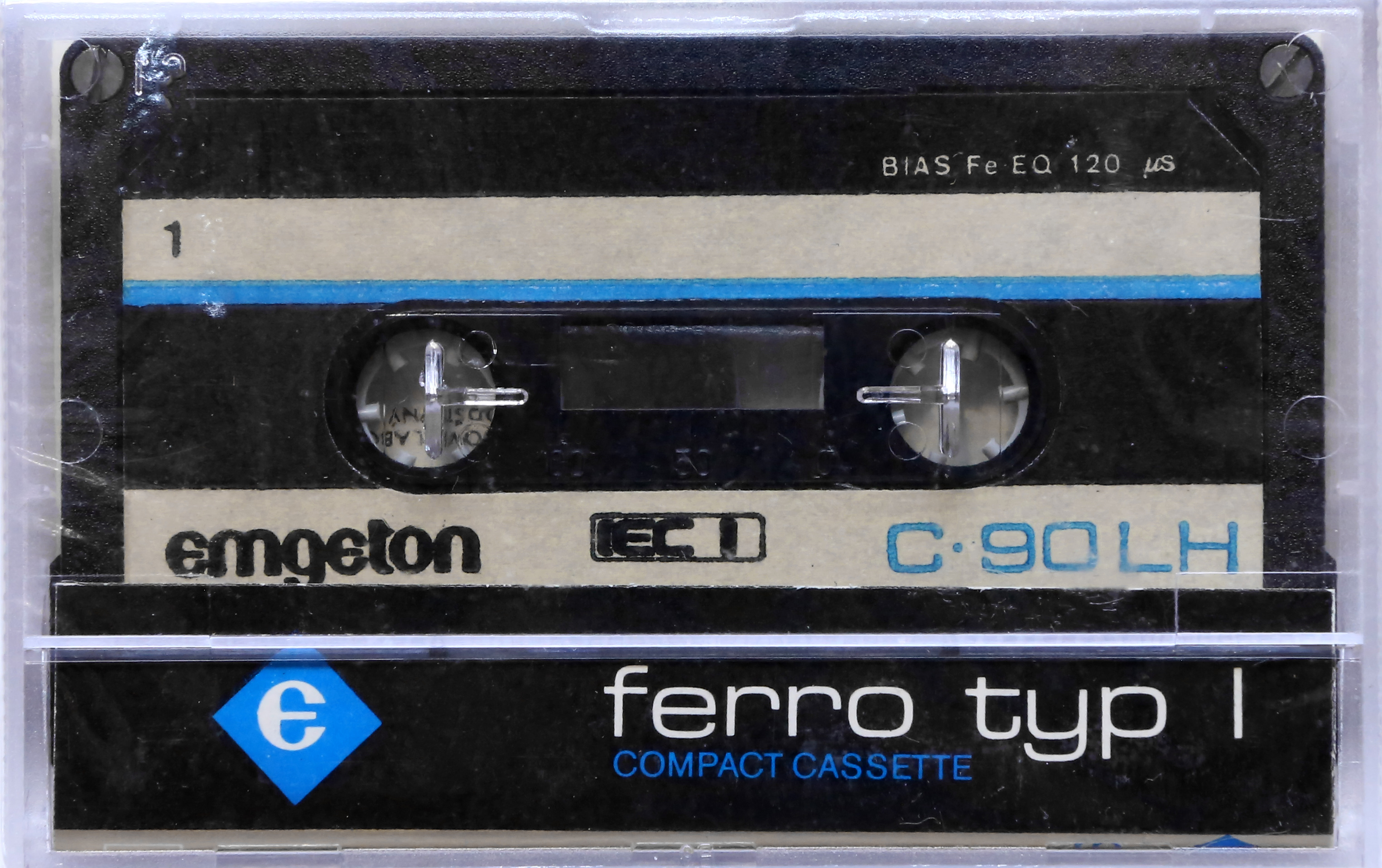 Compact Cassette Emgeton LH 90 Type I Normal 1985 Czechoslovakia