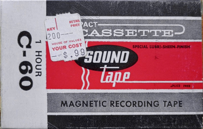 Compact Cassette Sound Tape 60 Type I Normal 1970 USA