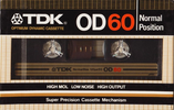 Compact Cassette TDK OD 60 Type I Normal 1982 Japan