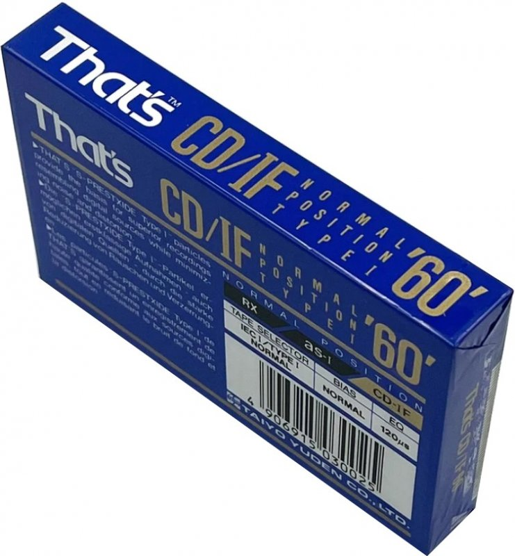 Compact Cassette Thats CD-IF 60 Type I Normal 1991 Europe