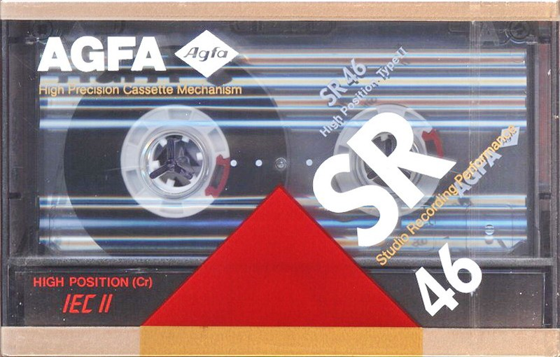 Compact Cassette AGFA SR 46 Type II Chrome 1989 Europe