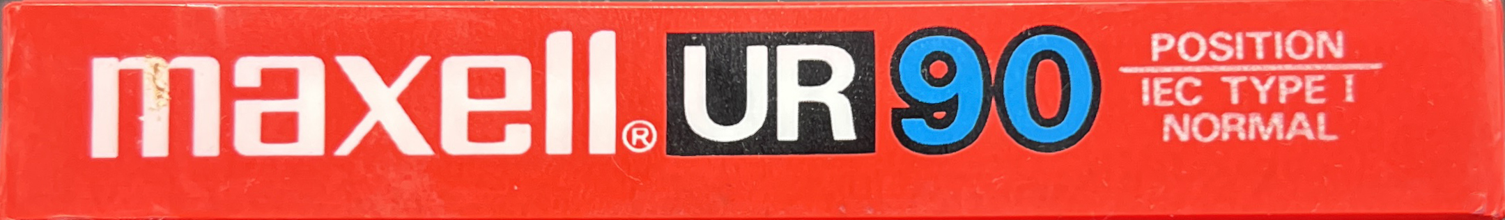 Compact Cassette Maxell UR 90 Type I Normal 1986 Europe