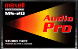 Compact Cassette Maxell MS Audio Pro 20 Type II Chrome 1997 Japan