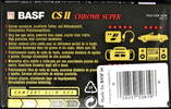 Compact Cassette BASF CS II Chrome Super 90 Type II Chrome 1995 North America