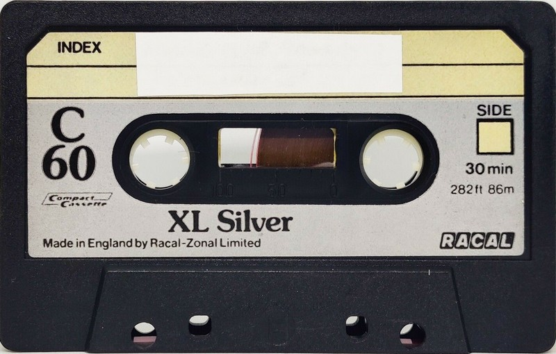 Compact Cassette Racal XL Silver 60 Type I Normal 1982 UK