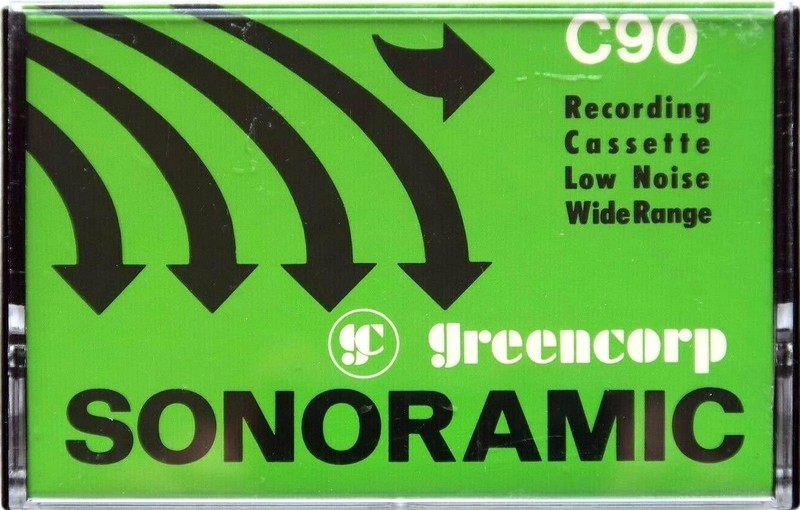 Compact Cassette Greencorp Sonoramic 90 Type I Normal 1973 Australia