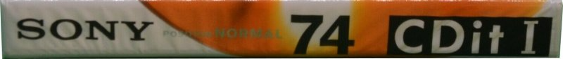 Compact Cassette Sony CDit I 74 "C-74CDIT1B" Type I Normal 1996 Europe