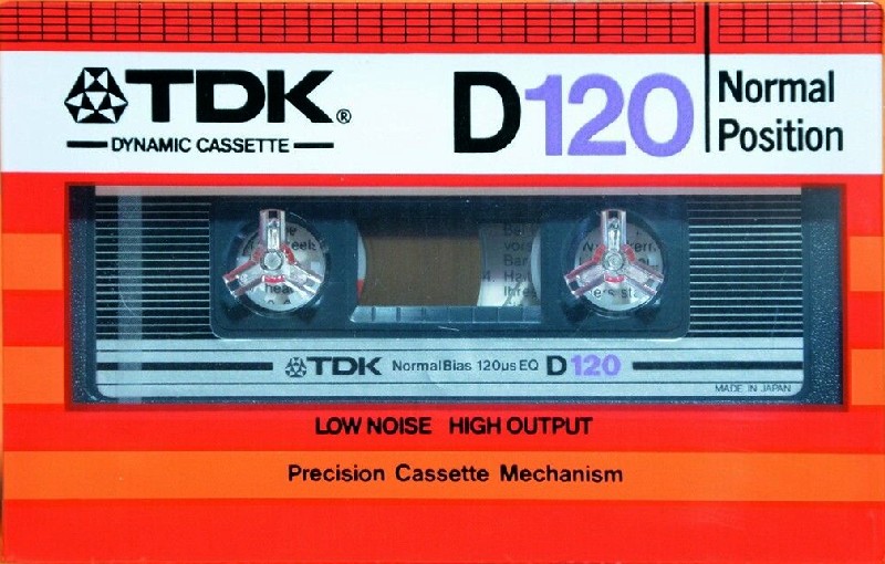 Compact Cassette TDK D 120 Type I Normal 1982 Europe