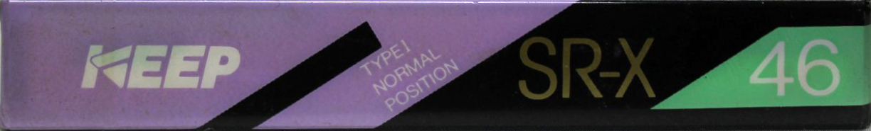 Compact Cassette KEEP SR-X 46 Type I Normal 1986 Japan