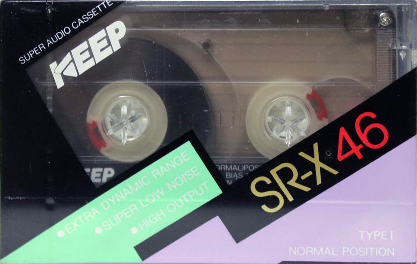 Compact Cassette KEEP SR-X 46 Type I Normal 1986 Japan