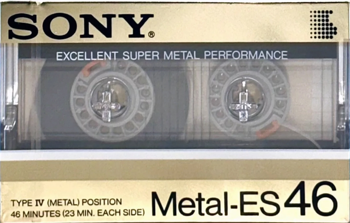 Compact Cassette Sony Metal-ES 46 Type IV Metal 1986 Japan