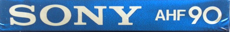 Compact Cassette Sony AHF 90 Type I Normal 1982 North America