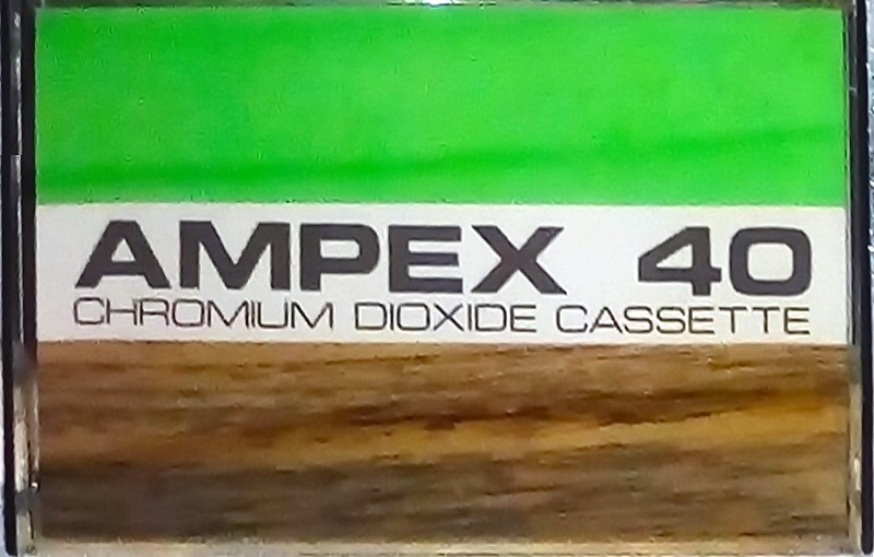 Compact Cassette Ampex 40 Type II Chrome 1972 USA