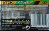 5 pack TDK CDing 2 90 "CDING2-90EC5" Type II Chrome 2001 Europe