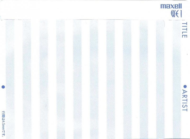Compact Cassette Maxell WE 90 "WE1-90" Type I Normal 1999 Japan