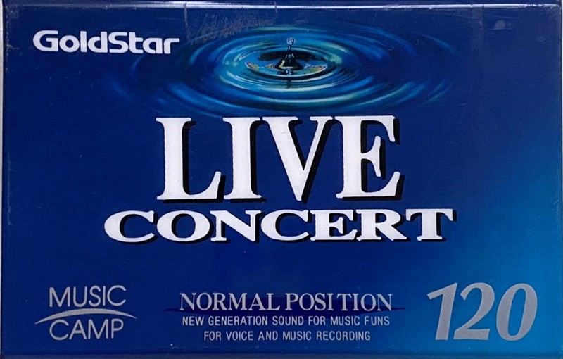 Compact Cassette Goldstar Live concert 120 Type I Normal 1993 Japan