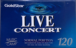 Compact Cassette Goldstar Live concert 120 Type I Normal 1993 Japan