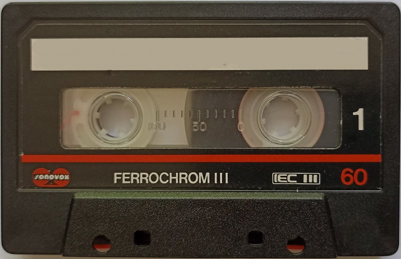 Compact Cassette Sonovox Fe Cr II 60 Type III Ferro Chrome 1983 Portugal
