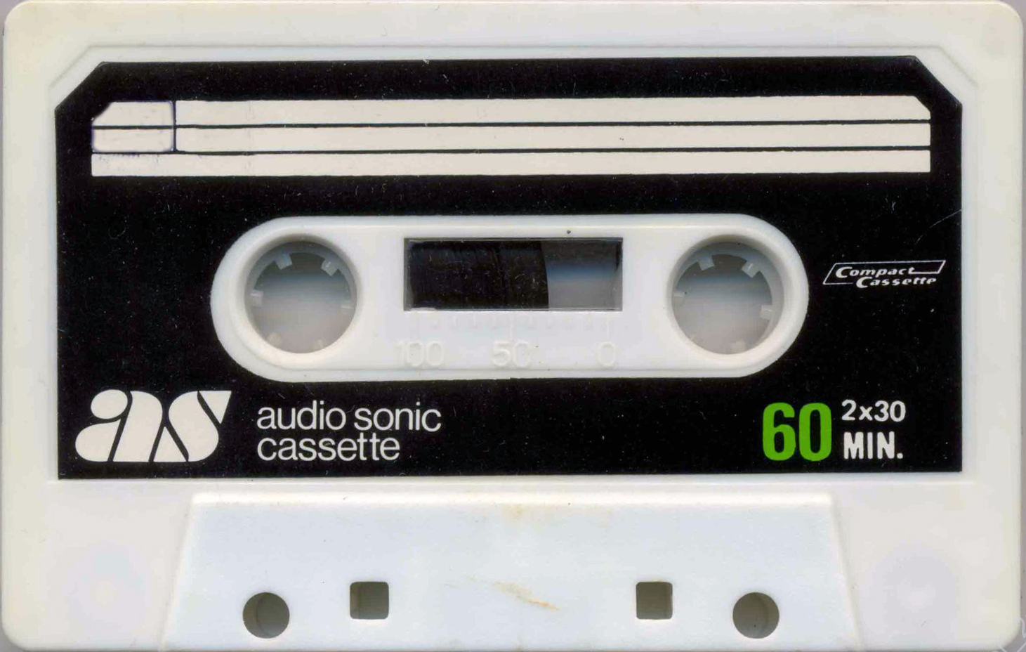 Compact Cassette Audio Sonic 60 "white" Type I Normal Europe