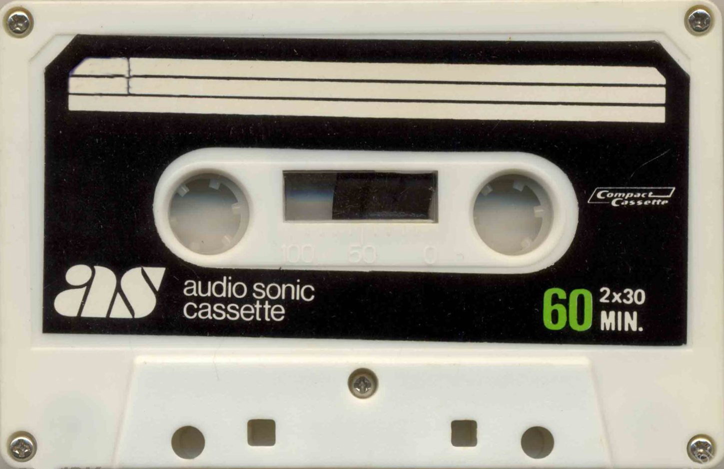 Compact Cassette Audio Sonic 60 "white" Type I Normal Europe