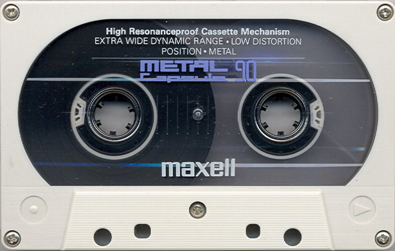 Compact Cassette Maxell Capsule Metal 90 Type IV Metal 1990 Europe