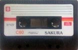 Compact Cassette Sakura 60 Type I Normal 1988 Singapore