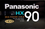 Compact Cassette Panasonic HX 90 "RT-HX90" Type II Chrome 1989 Japan