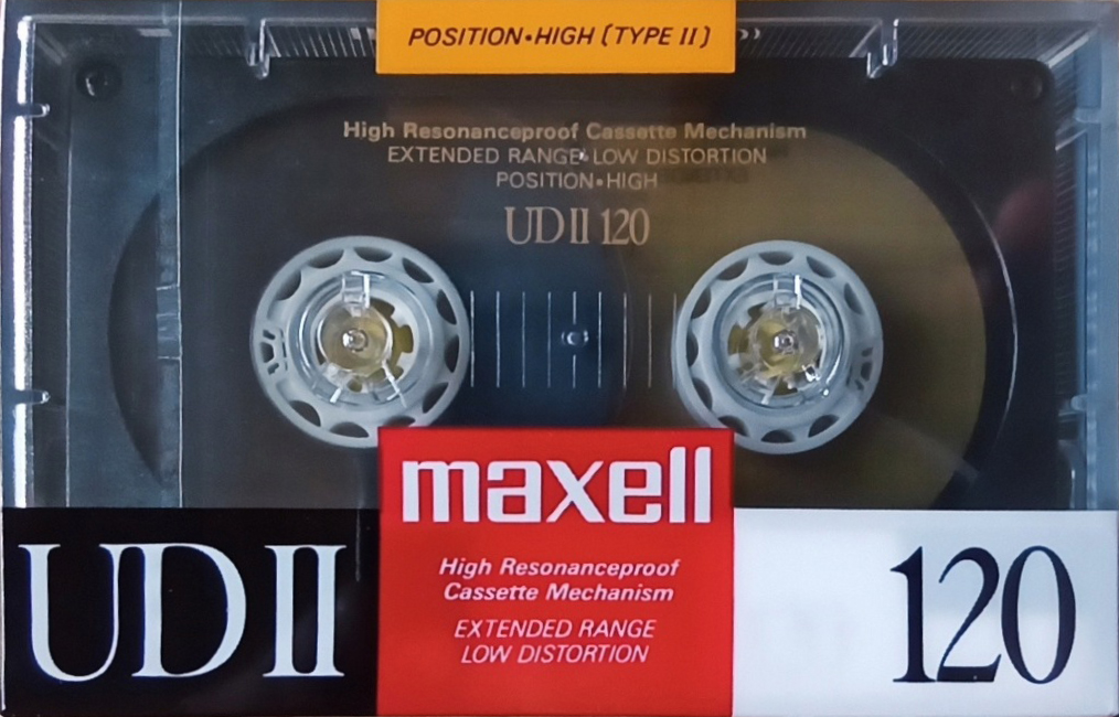 Compact Cassette Maxell UDII / UD2 120 Type II Chrome 1988 Japan
