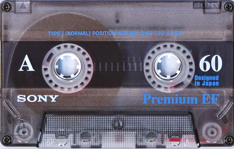 Compact Cassette Sony EF 60 "Premium C-60EFPSA" Type I Normal 1997 Worldwide