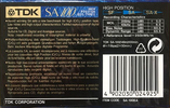 Compact Cassette TDK SA 100 "SA-100EA" Type II Chrome 1995 Europe