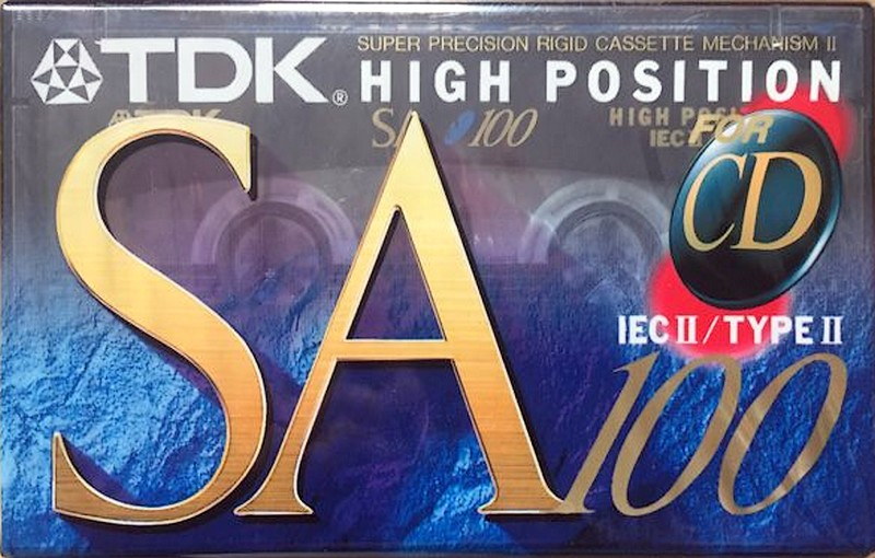 Compact Cassette TDK SA 100 "SA-100EA" Type II Chrome 1995 Europe
