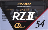 Compact Cassette Victor RZII 54 "RZ2-54N" Type II Chrome 1990 Japan
